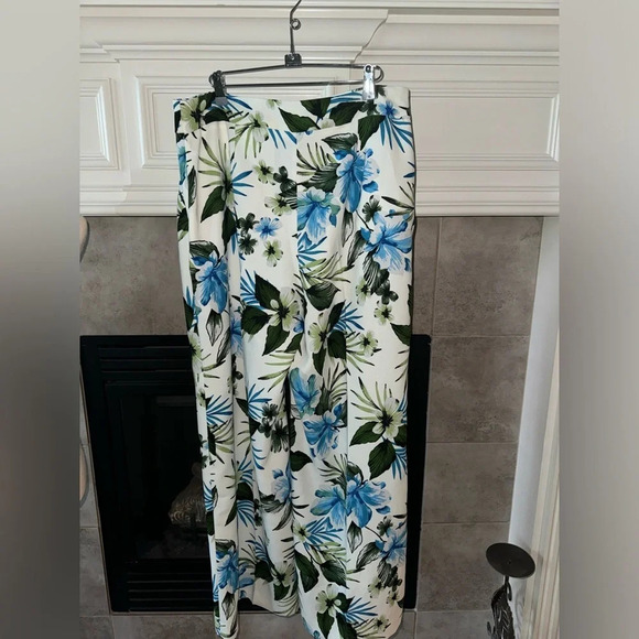 NWT Banana Republic High Waist Tropical Floral Wide Leg Pants Trousers S… - Picture 2 of 11